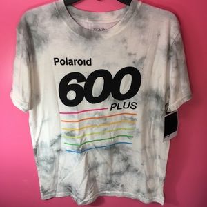 L New Polaroid Film Camera Graphic Tee Shirt Retro